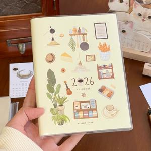 TEMU 2026 데일리 플래너 - 주간 뷰 & 소프트 바인딩, 휴대용 데이트 캘린더 저널, 주간 스케줄 & 날짜 스탬프 페이지, 여행, 선물용 (영어)