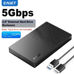 TEMU E60 2.5인치 하드 드라이브 케이스 1개, USB 3.0-SATA 무도구 어댑터, 2.5인치 SSD 및 7/9.5mm 외장 하드 드라이브와 호환, UASP (SSD 미포함) 기능 포함