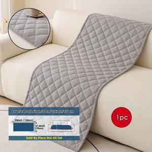 TEMU 1개 단색 패턴 소파 쿠션, 미끄럼 방지 및 내구성, 세탁기 사용 가능, 반려동물 친화적 모던 홈 데코, 1인용부터 4인용 소파 보호 및 장식에 적합