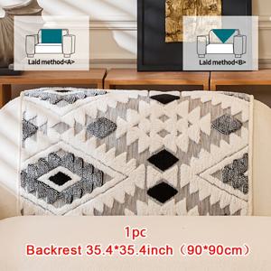 TEMU 1개 두꺼운 플러시 소파 쿠션, 반려동물 친화적 원단, 미끄럼 방지 세탁 가능 보호 커버, 사무실·침실·거실 등 홈 데코레이션용 소파 커버