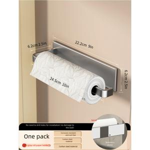 TEMU 벽에 걸거나 냉장고에 부착할 수 있는 자석식 페이퍼 타월 홀더. 구멍 뚫리기 없이 랩 필름 보관을 위해 디자인되었습니다.