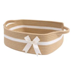 TEMU 다용도 오픈 위브 바구니 (손잡이 포함) - 홈 정리용, 부드러운 터치 - 침실, 거실, 욕실, 기숙사, 사무실, 호텔에 완벽 - 장난감, 담요, 장식품 보관에 이상적 - 생일, 할로윈, 부활절, 크리스마스 선물 바구니 - 선반용 바구니