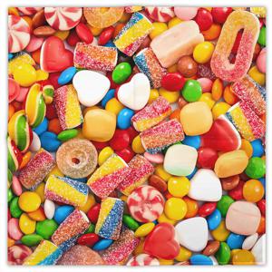 TEMU BIIHUDU 구미 캔디 스카프 - 멀티컬러 스퀘어 (,,,,) - 파티, 축제, 겨울 보온용 부드러운 젤라틴 스쿼키스 - 의상을 위한 트렌디한 패션 액세서리