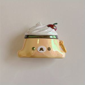 TEMU 전기 도금 이어폰 케이스, 실리콘 이어폰 커버, 체리 케이크 이어폰 파우치, 에어팟 1/2/3/4/Pro 보호 케이스, 낙하 방지