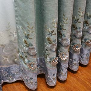 TEMU 고급 럭셔리 침실 엠보싱 자수 암막 커튼 원단 1개. SKU 가격은 완성된 커튼 원단 1개에 해당합니다.