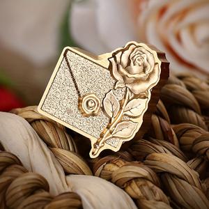 TEMU 왁스 실 스탬프 헤드 1개, 빈티지 봉인 왁스 스탬프, 결혼식 초대장 봉투 와인 포장 인사 카드용