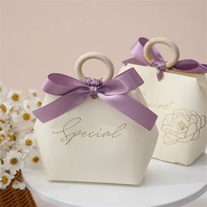 TEMU 10개 세트 고급 핸드헬드 캔디 종이 상자, 쿠키 & 향수 비누 포장 봉투 (포일 스탬핑 프린팅) - 결혼식, 졸업 기념일, 파티, 테이블 장식, 크리스마스, 할로윈용