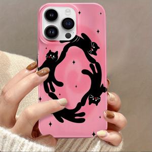 TEMU 아이폰 16/15/14/13/12/11/7/8/PLUS/PRO/PROMAX/MINI/XMAX XR X/XS/s2/se3에 적합한 창의적이고 귀여운 만화 패턴 폰 케이스, 밝고 현실적인 패턴의 하드 쉘 폰 케이스로 충격 방지 기능을 갖춘 모든 포함형 보호 케이스