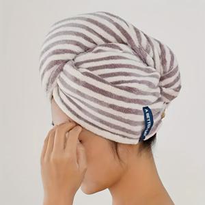 TEMU 빠른 흡수 타월 랩, 편안하고 빠르게 건조되는 헤어 캡, 부드러운 흡수 타월, 머리띠 파우치, 욕실 필수품, 홈 액세서리