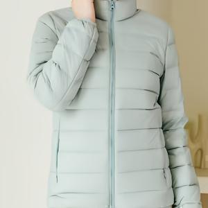 TEMU 2025년 여성 캐주얼 재킷 - 100% 합성 초경량 조끼 - 트렌디한 봄 의상