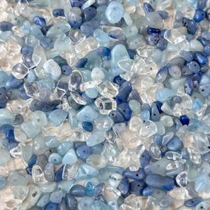 TEMU 10G 불규칙한 천연 드림 블루 스톤, 팔찌 및 목걸이 장식용, 루스 비드 재료