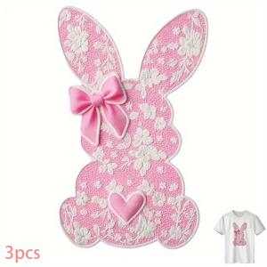 TEMU 꽃무늬 패턴 티셔츠 열전달 패치 3개 세트, DIY 핫 전사 아이언온 스티커, 자르기 가능 무흔적 접착제 고품질 소재, 백팩 및 베개용, 쉬운 적용, 내구성 강한 이미지 전용