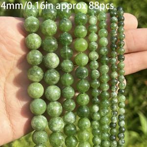 TEMU 다크 그린 페리도트 천연석 비즈 - 주얼리 제작, 팔찌, 목걸이 & 귀걸이에 완벽 - 여성에게 이상적인 선물