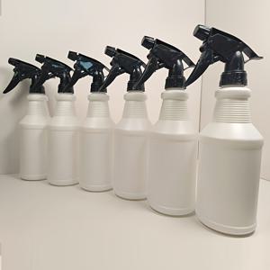TEMU 6팩, 16온스, 단단한 빈 플라스틱 스프레이 병, 블랙 트리거 스프레이 포함, 물주기 및 청소 등에 적합
