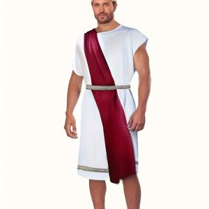 TEMU 2026년 신상 중세 코스프레 고대 로마 그리스 왕 선교사 코스튬 할로윈 롤플레잉 무대 공연 의상