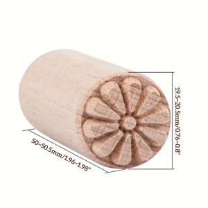 TEMU 천연 재생 목재 스탬프 도구 - 2