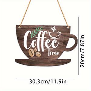 TEMU 2D 플랫 - 2D 프린트 컵용 나무 태그, 카페 및 야외 파티를 위한 축제 장식으로 디자인, 일반적인 휴일 홈 데코에 적합