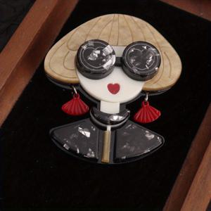 TEMU 캐릭터 모양 아크릴 브로치: 트렌디한 옷, 재미있는 가방, 유쾌한 스타일에 완벽한 아이템