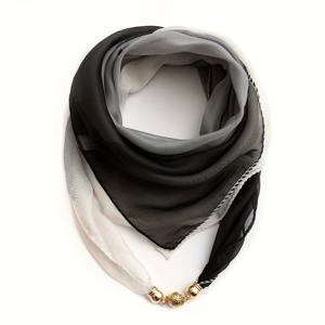 TEMU 패셔너블한 그라데이션 컬러 넥 스카프, 봄 가을용 스카프, 여성용 다용도 넥 액세서리, 작은 다용도 스카프, 방풍 및 자외선 차단, 부드러운 넥 워머, 가을 겨울 스카프, 여름 자외선 차단용 헤드랩 스카프