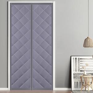 TEMU 겨울용 자석 방열 커튼, 두껍고 밀착되어 따뜻함, 드릴 없이 자가 접착, 침실 에어컨용 칸막이 역할