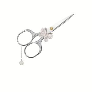 TEMU 장식 나비 펜던트 장식 가위, 사무실 수동 트리밍 및 날카로운 재봉 가위에 적합