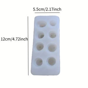 TEMU 미니 스노우맨 캔들 몰드, 석고 및 에폭시 수지 미니 장식 몰드, 크리스마스 미니 스노우맨 몰드