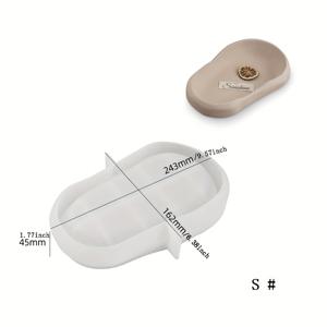 TEMU 이방성 레진 실리콘 몰드 (에폭시 레진 드립 몰드용), 대형 양초 트레이 장식품, 석고 클레이 몰드 보관 트레이, 데스크탑 주얼리 및 키 홀더, 아로마 보관 트레이, 콘크리트 시멘트 몰드, 선물 제작용 수제 트레이