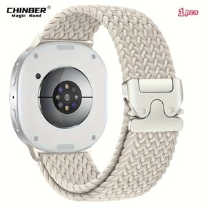 TEMU 8 및 8 클래식용 탄성 나일론 낙하산 스포츠 스트랩, 40mm, 44mm, 46mm 사이즈로 제공, 남녀 모두에게 적합