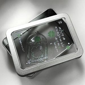 TEMU 클로버 투명 창 사각 틴케이스 빈티지 다꾸 보관함 포카 포토카드 보관 미니 틴박스 틴캔