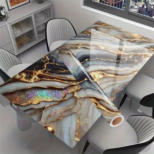 TEMU 모던 럭셔리 골드 마블 패턴 자가 점착 비닐 고품질 데스크탑 벽 스티커 - 탈착 가능, 내열 데스크탑 데칼, 골드 마블 디자인, 캐비닛, 서랍 및 사무실에 적합, 간편한 부착 (영구 접착)