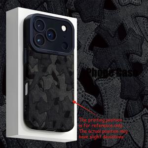 TEMU 아이폰 17 프로, 프로 맥스, 에어 호환 블랙 크로스 그레인 텍스처 폰 케이스, 패셔너블 안티드롭 수직 그레인 텍스처, 고급스러운 디자인 MA20260121867