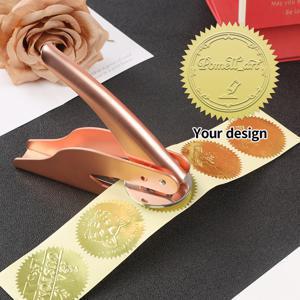 TEMU 맞춤형 엠보싱 도장, 책 및 종이 제품에 적합, 사무실, 도서관, 학교 자산의 책, 문구류 및 라벨에 맞춤 제작 가능, 잉크 불필요