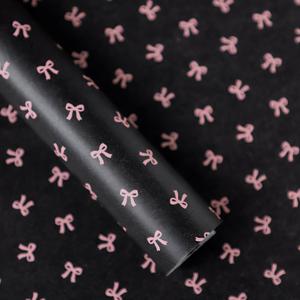 TEMU 보우노트 스노우 페어 종이 선물 포장지 5개입