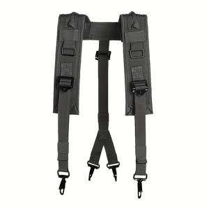 TEMU 전술 Y 벨트 헤비듀티 트레이닝 웨빙 H 벨트 체스트 슬링 벨트 서스펜더, 웨빙 장비 기본 도구 벨트 서스펜더, 내구성 강화 서스펜더, 남성용 4포인트 서스펜더 후크 루프