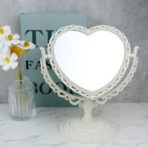 TEMU 클래식 유럽 스타일 양면 탁상 거울 1개, 부드러운 데스크탑 거울, 학생용 휴대용 거울, 선물용 메이크업 거울, 물결 패턴 핑크색 소형 거울, 커플용 포켓 거울, 자매 선물, 동급생 선물