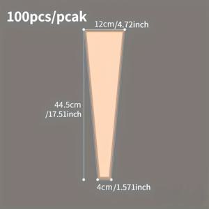 TEMU 100개 꽃 포장백 세트 - 싱글 플라워 백, 장미 포장백, 웨딩, 생일, 발렌타인데이, 플로리스트 용품 | 감성 - 로맨틱 요소