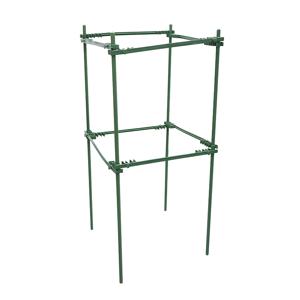 TEMU 튼튼한 금속 덩굴 식물 정원용 사각 받침대 1세트 | 폭 11인치, 높이 23.6인치, 토마토, 포도, 오이, 파스피온 과일 덩굴 지지 - 화분, 온실 및 야외 정원 가꾸기에 필수