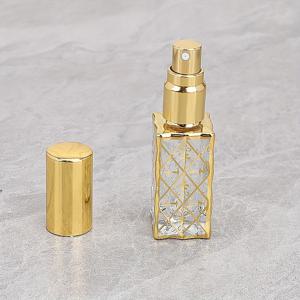 TEMU 12ml 메쉬 골드 홀로우드 아웃 휴대용 리필 스프레이 디스펜서, 고급스러운 빈 병, 향수용 다기능 액체 프레스 병