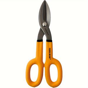 TEMU 편안한 그립이 있는 헤비듀티 주석 가위 - 시트, 냉간 압연 강철 및 스테인리스 판 절단용 금속 가위