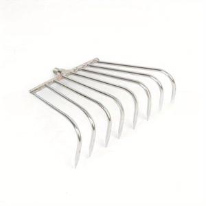 TEMU 1개 팔 이빨 갈퀴 헤드 텔레스코픽 수납형 갈퀴 삽 후크 아이스 스쿱 스테인리스 스틸 해변 조개 갈퀴 모래 낚시 도구 체 공급품, 모래 체질, 해변 도구, 컴팩트 갈퀴, 멀티툴, 튼튼한 도구, 내식성, 조개 껍질 제거 도구, 조개 수집가, 야외 모험가용