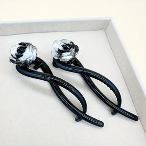 TEMU 플라워 바나나 헤어 클립 프렌치 헤어 바레트 플랫 헤어 클로 포니테일 홀더 헤어핀 여성용 패션 헤어 액세서리 다양한 헤어스타일용 바나나 헤어 클립 헤드웨어용 상어 클립 바레트