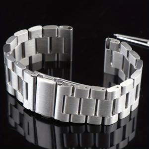 TEMU 20mm 솔리드 3구 스테인리스 스틸 스트랩, 삼성 시리즈 7 6 5 4 3 5Pro 44mm/40mm 4/6Classic 호환, 22mm 솔리드 3구 스테인리스 스틸 스트랩, Huawei Watch GT 5 4 3 2 46MM, Xiaomi 스마트 워치 S4 S3 S2 S1 47MM 호환