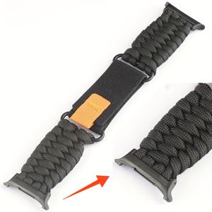 TEMU 루프 탄성 버클 수제 꼬임 우산 로프 스트랩 울트라 울트라 47mm 남녀 공용 아웃도어 스포츠 스트랩