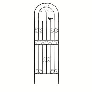 TEMU 클라이밍 식물에 적합한 트렐리스 2개 세트, 높이 70.8인치, 폭 19.6인치, 금속 주철로 제작된 실외 벽 패널, 덩굴 및 꽃에 이상적, 우아한 정원 장식, 실외 화분 식물, 장미 지지대