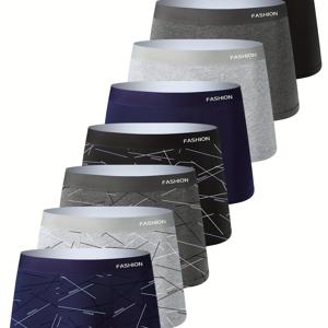 TEMU 8팩 남성용 박서 브리프, 편안하고 건강하며 피부에 친화적인 클래식 스타일 스포츠 캐주얼 속옷