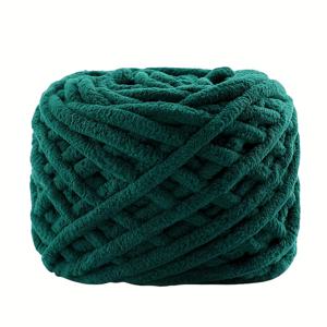 TEMU 아늑한 따뜻한 담요 및 던지기에 이상적인 고급스러운 부드러운 청일 벨벳 털실 - 114 야드 (104M) 및 5.5Oz의 고품질 폴리에스터 공예 털실, 밝고 색상으로 제공, 코바늘 홈 담요 및 프로젝트에 적합