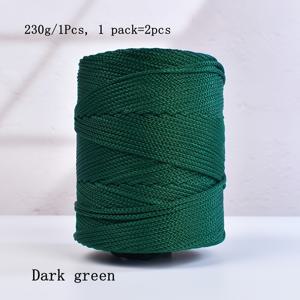 TEMU 230G 초경 얇은 실 2개, 수제 코바늘 뜨개질 프로젝트용, 가방 및 모자 제작에 적합
