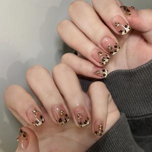 TEMU 30개입 마일라드 프렌치 프린트 네일 세트 감성 박스 핫셀링 인조네일, 달콤하고 시크한 풀커버 인조네일, 여성용 프레스 인조네일