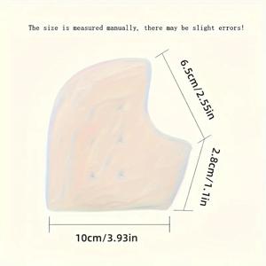 TEMU 4개/2개 실리콘 뒤꿈치 보호대, 흰색/피부 색상 각 1개. 갈라진 뒤꿈치 발톱, 젤 뒤꿈치 패드, 실리콘 발 양말 뒤꿈치 제거 크림에 적합. 보습 양말