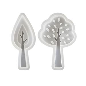 TEMU 투명한 소형 나무 실리콘 몰드 (석고, 점토용), 소형 나무 석고 몰드, 실리콘 몰드, 소형 나무 아로마 석고 몰드, 소형 나무 양초 몰드, 석고, 점토, 콘크리트 및 레진 공예에 적합, 모던한 디자인